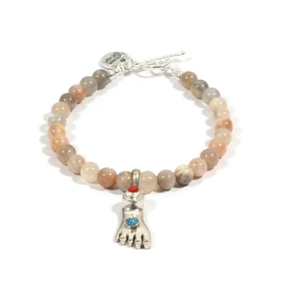 Heaven Eleven - Sunstone 925 Zilver boeddha voetje