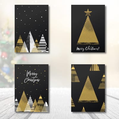 Kerstkaarten 12 stuks | 4 varianten