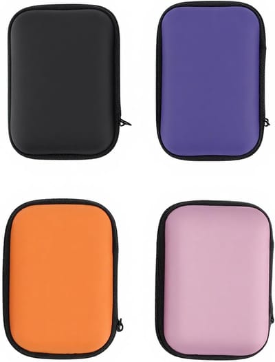 Thijox - 4 Stuks Waterdichte Draagtas voor UNO Kaarten, Yoto Kaarten, Oortelefoon Kabels, Hard Case, Ideaal voor Outdoor Camping en Bescherming van El