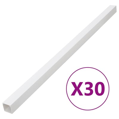 vidaXL - Kabelgoot - 33x33 - mm - 30 - m - PVC
