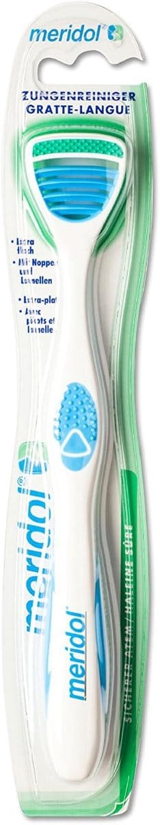 Tongreiniger - Mondhygiëne Hulpmiddel - Frisse Adem - Dubbele Reiniging - Blauw