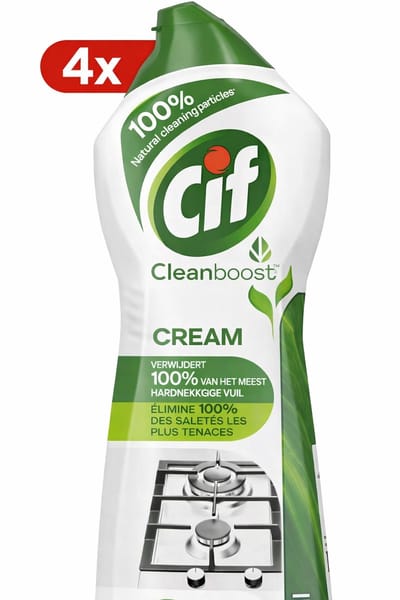 4 x Cif Cleanboost - Original - Poetsmiddel - 750 ml