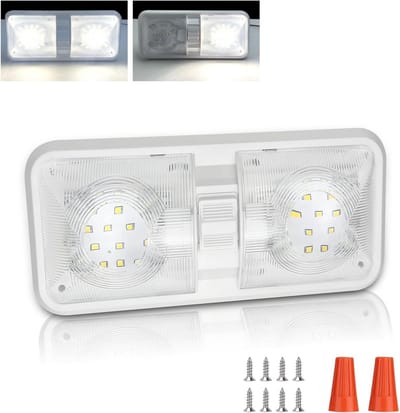 12V LED Plafondlamp 8W 1000LM - Neutraal Wit Licht voor Caravan, Camper, Boot en Vrachtwagen