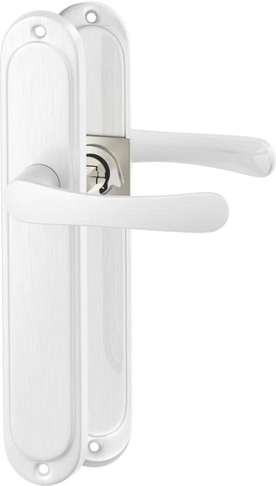 ERGO line Deurbeslag set Binnendeur - Malmo - Klassiek Zilver Deurkruk - met blind schild - Deurklink met schild, krukgarnituur, langschild deurkrukset, deurgrepen voor kamerdeuren