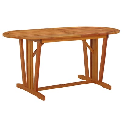 vidaXL - Tuintafel - 160x85x75 - cm - massief - eucalyptushout
