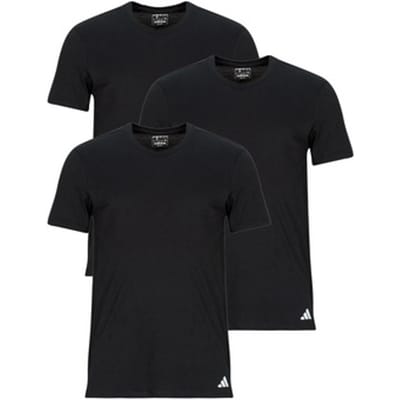 adidas Sportswear 3PK Crew Neck Shirt - Active Core Cotton - Onderbroek Mannen - 3x zwart