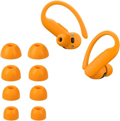 kwmobile 8x Reserve covers voor oordopjes geschikt voor Beats Powerbeats Pro 2 - 4 maten - Silicone dopjes voor in-ear headphones