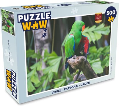 Puzzel Vogel - Papegaai - Groen - Legpuzzel - Puzzel 500 stukjes