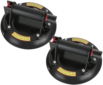 2x Professionele Zuignap Tegellift 100kg - Dubbele Glaszuiger voor Tegels, Glas en Platen