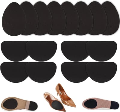 16 stuks antislip schoenzolen voor reparatie, zelfklevende rubberen pads voor schoenen, duurzame en veilige grip