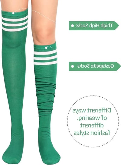 Overknee Kousen voor Dames, Rode Kniekousen voor Winter, Cosplay en Sport, Warm en Comfortabel voor Cheerleader Kostuums en Feestjes