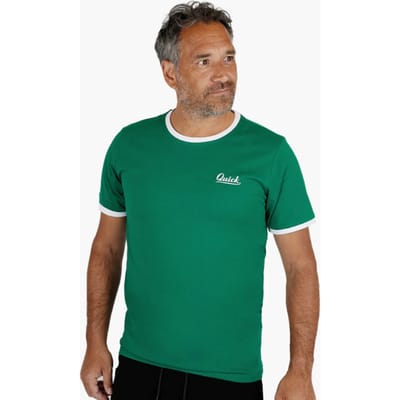 Heren T-shirt Kapitein - Hardgroen/Wit