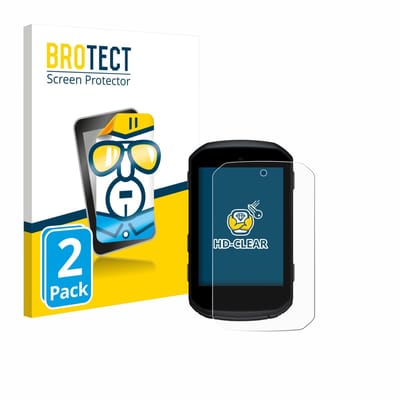 BROTECT - Screenprotector voor Garmin Edge 550 - Folie Beschermfolie transparant 2 Stuks