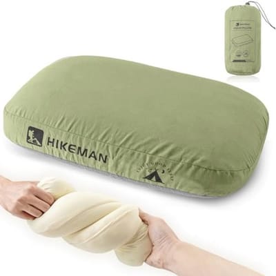 Ultralicht Ergonomisch Campingkussen - Zacht Traagschuim Neksteunkussen voor Reizen en Kamperen