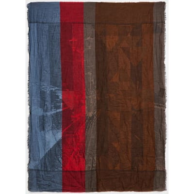 John Varvatos Multi Color Striped Big B Cranberry Größe: OS | Schals Outlet | Herren