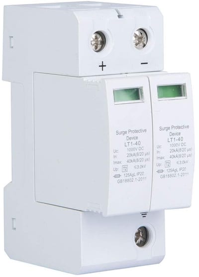 Dailygoods - Huis Overspanningsbeveiliging - Bliksembeveiliging - Eenvoudige installatie - Wit - Laagspanningsafleider - Geschikt voor huishoudelijke...