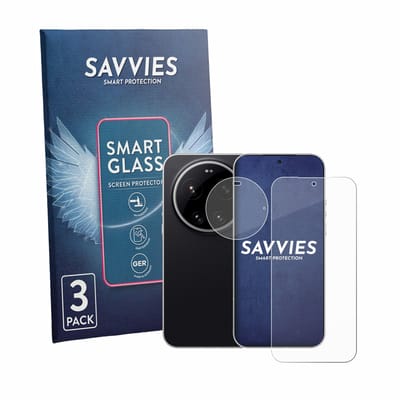3 Stuks Savvies Screenprotector - geschikt voor Xiaomi Leica Leitzphone (Voor+Camera) - beschermfolie glas transparant