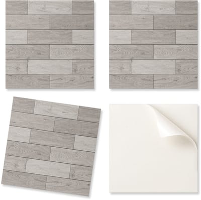 Decoratieve PVC-wandtegels met patroon voor kamerwanden in houttinten 20x20x20 cm