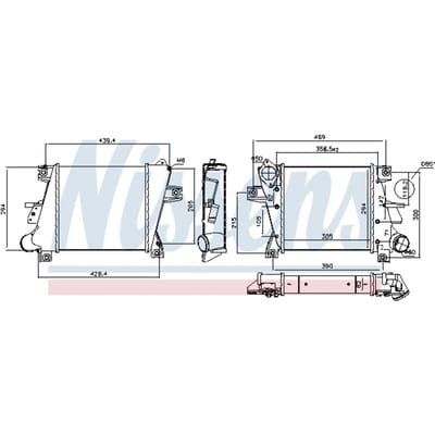Intercooler NISSENS 96407