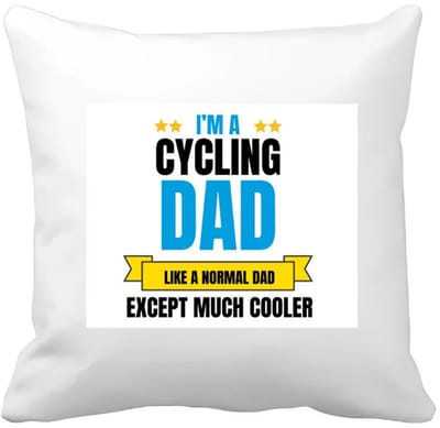 Akyol - i'm a cycling dad Kussen hoes - Vader - papa - vaderdag cadeautjes - verjaardagscadeau - gift - kado - 40 bij 40 cm