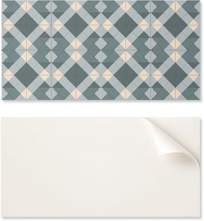 Decoratief zelfklevend vinyl wandpaneel 100x50 cm met geometrisch ruitpatroon