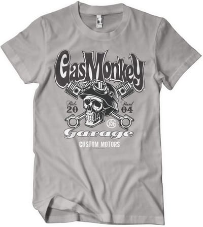 Gas Monkey Garage T-shirt GmgCustom Motors Skull T-shirt GMG-1-GMG040-H95-13