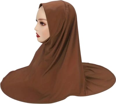 Nivard Hoofddoek - Hijab - Dames - Abaya - Sjaal - Islamitische Kleding - Moslim Kleding - Alhamdulillah - Bruin