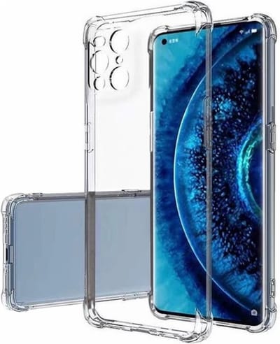 Shop4 Hoesje Geschikt voor Oppo Find X3 Pro - Transparante Back Cover - Schokbestendig TPU - Drop Proof