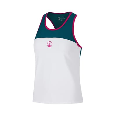 Quiet Please Create Racerback Tanktop Meisjes-Petrolblauw,Veelkleurig