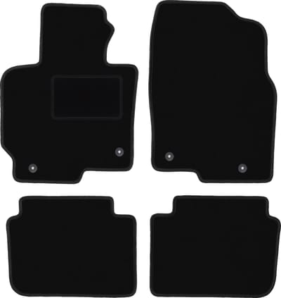 Zwarte veloursmatten voor: Mazda CX-5 I SUV (2012-2017)