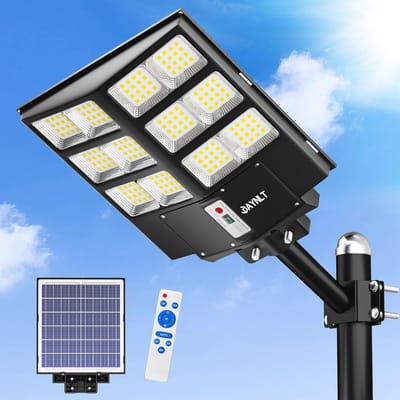 Solar Straatverlichting Buiten met Bewegingssensor - 2000W IP67 Waterdicht