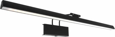 Wandlamp | 60 cm | litho LED | 2 lichts | LED | zwart | metaal | moderne design verlichting