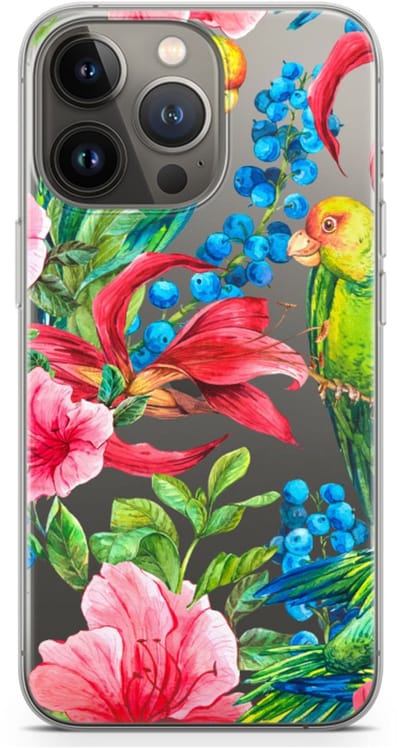 Case Company® - Hoesje geschikt voor iPhone 13 Pro hoesje - Papegaaien - Soft Cover Telefoonhoesje - Bescherming aan alle Kanten en Schermrand