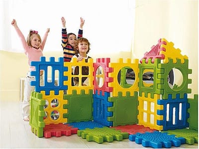 We-Block Kreativ – 12-delige Educatieve Wafelblokken Set – Creativiteit, Sensorisch Spel en Motorische Ontwikkeling voor Kinderen