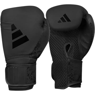 Adidas Combat 50 Bokshandschoenen - Kunstleer - Zwart/Zwart (Beschikbaar in verschillende maten)