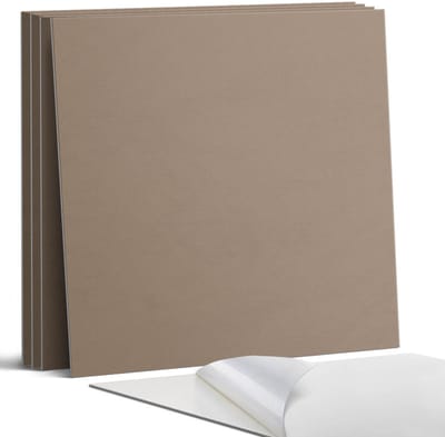 Coloray Wandpanelen Zelfklevend - Kleur bruin Zelfklevende Wandpanelen - 50 cm x 50 cm - Bruin Wandpaneel PVC - 5 stuks - Eénkleurige Wandpanelen Zelfklevend - Keuken Wandpanelen - Wandpanelen Badkamer