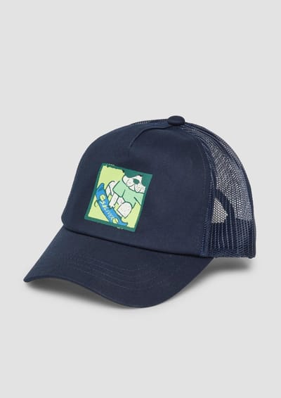 Verstelbare baseballpet met print aan de voorkant voor kinderen s.Oliver