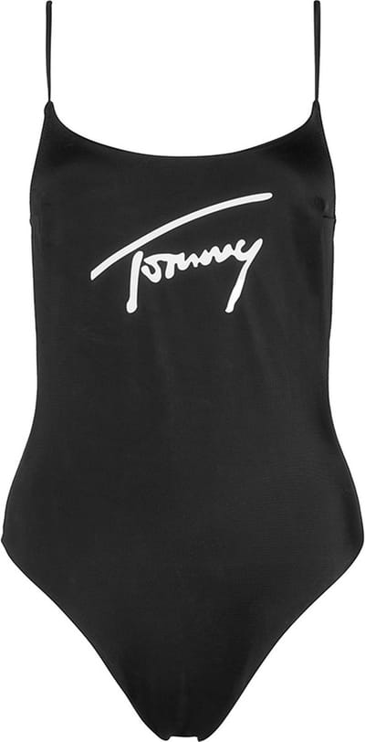 Tommy Hilfiger dames tommy jeans badpak signature zwart - XS