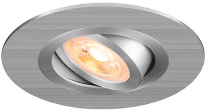 SLV inbouwspot GU10 10W rond kantelbaar zaagmaat 75mm aluminium (1007626)