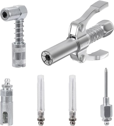 Vetspuit Naaldsproeier - Injectie Koppeling - Smeren Machines - Lekkage Vrij Smeren - 1/8" NPT - Zilver