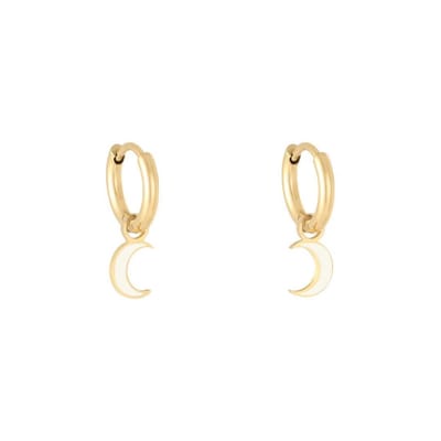 Oorbellen Pastel Moon - Yehwang - Oorbellen - One size - Goud