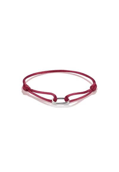 Thomas Sabo - C1210-001-50-l24v - Armband - Dames - 925 Zilver en polyester - 14-24cm - Bedel Club Connect