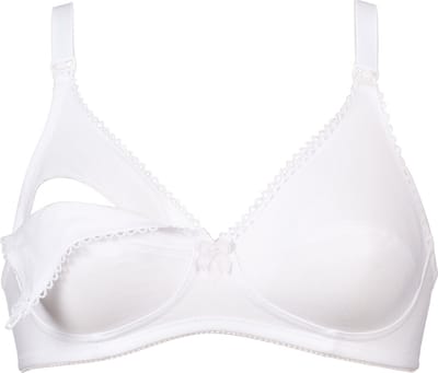 Naturana - Katoenen voedingsbh zonder beugel - 5089 - Wit - 80D