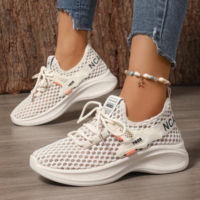 Dames Zomerschoenen Casual Sportschoenen Mesh Schoenen Ademend en Zachtzool Hardloopschoenen Dames Schoenen 38 brown