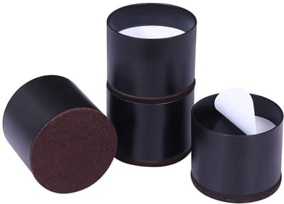 Dailygoods- Bedverhogers 30 cm hoog - Zware Meubelverhogers - Set van 4 - Rond - Bescherming Vloeren - Zelfklevende Schuimkussens
