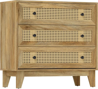 HOMCOM Ladekast - Spaanplaat - 80x35x76cm - Natuurlijk hout