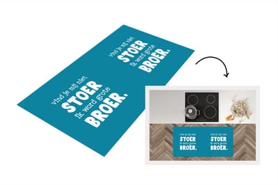 Keukenloper - Loper keuken - Broer - Quotes - Ik word grote broer - Spreuken - Grote broer - 120x60 cm - Keukenloper vinyl