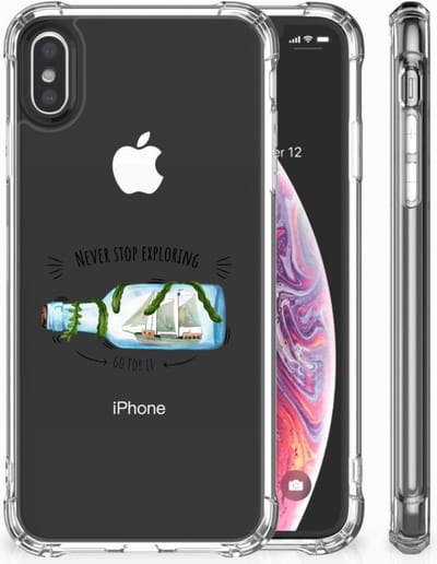 Apple iPhone X | Xs Stevig Bumper Hoesje Boho Bottle