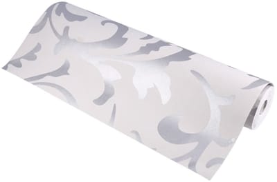 SPHProducts - Stick Silver Paper - Muursticker Behang - Zelfklevend - Zilver - Woondecoratie - 10 meter x 0,53 meter - Geschikt voor Modern interieur