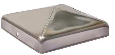 Wovar Paalkap RVS voor 14 x 14 cm Palen | Per Stuk | Paalafdekkap